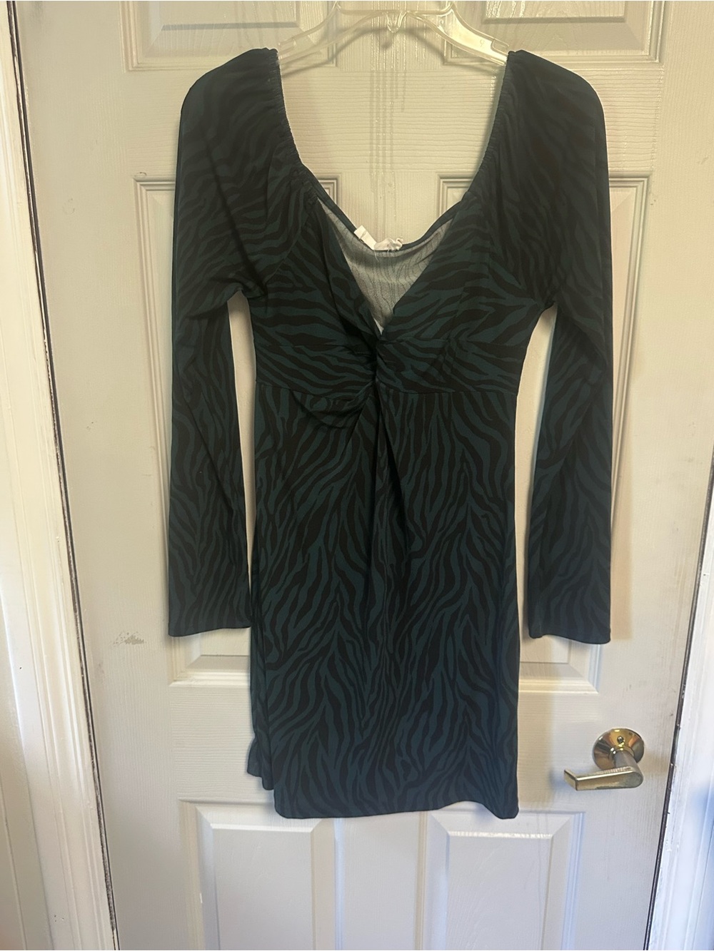 All in Favor Black and Gray Textured dress